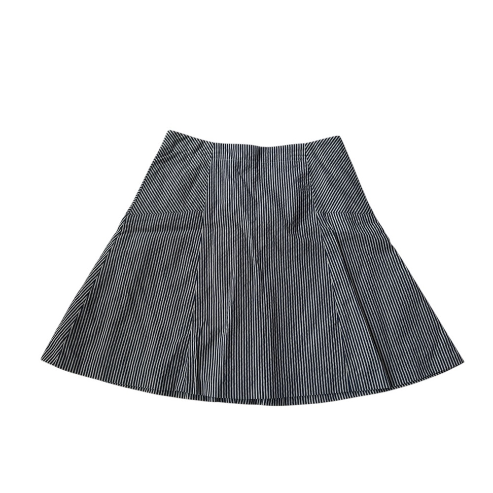 Loft railroad striped skirt